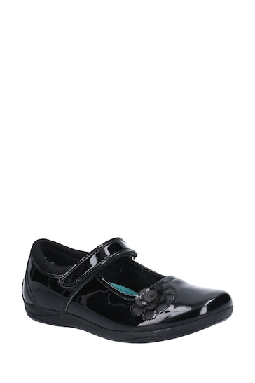 Hush Puppies Black Jessica Junior School Shoes