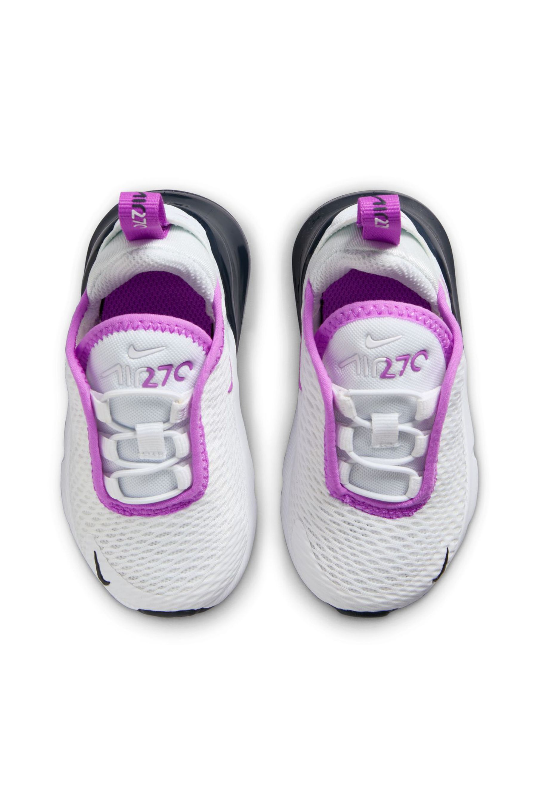 Buy Nike White Purple Infant Air Max 270 Trainers from Next Luxembourg