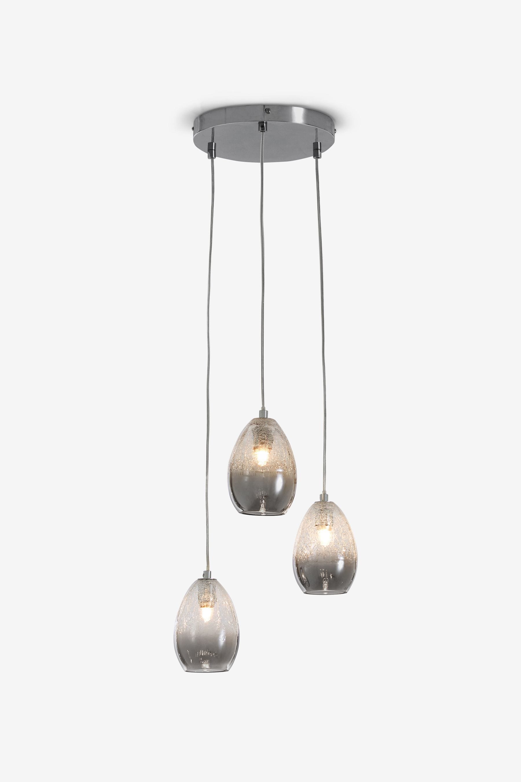 Chrome Isla Cluster Pendant 3 Light Ceiling Light