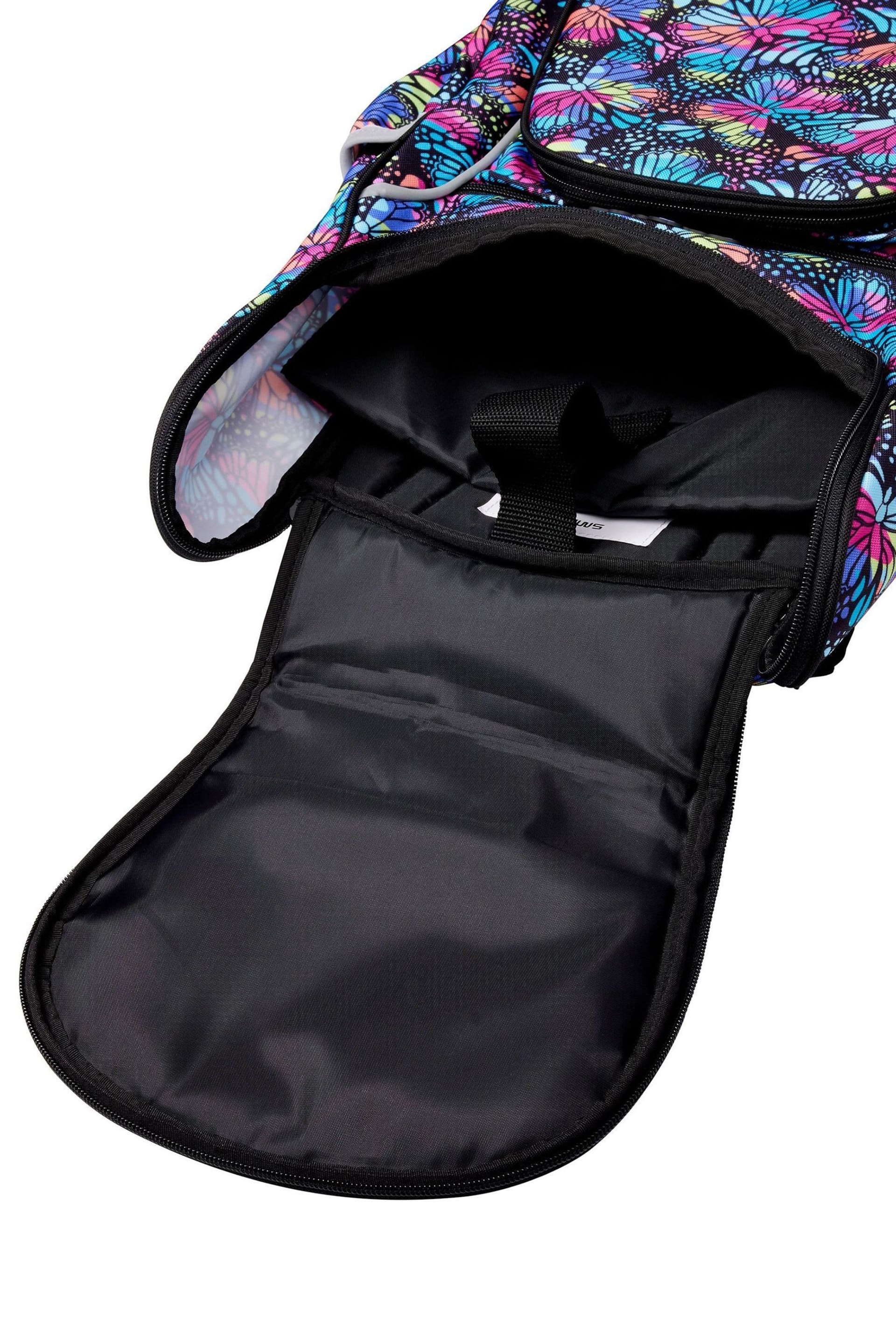 Smiggle Black Vivid Access Backpack with Reflective Tape - Image 4 of 4