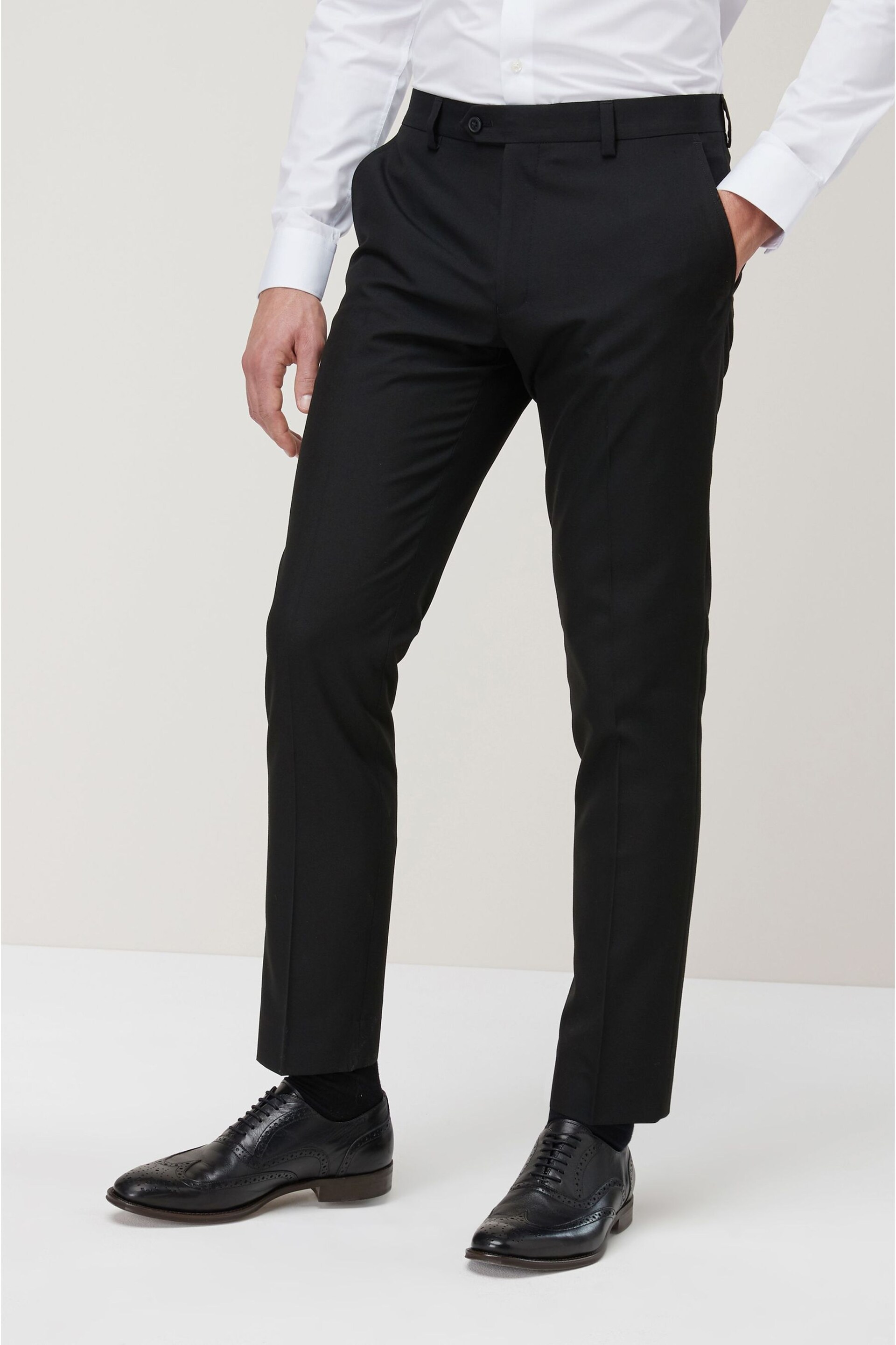 Black Skinny Suit Trousers - Image 2 of 8