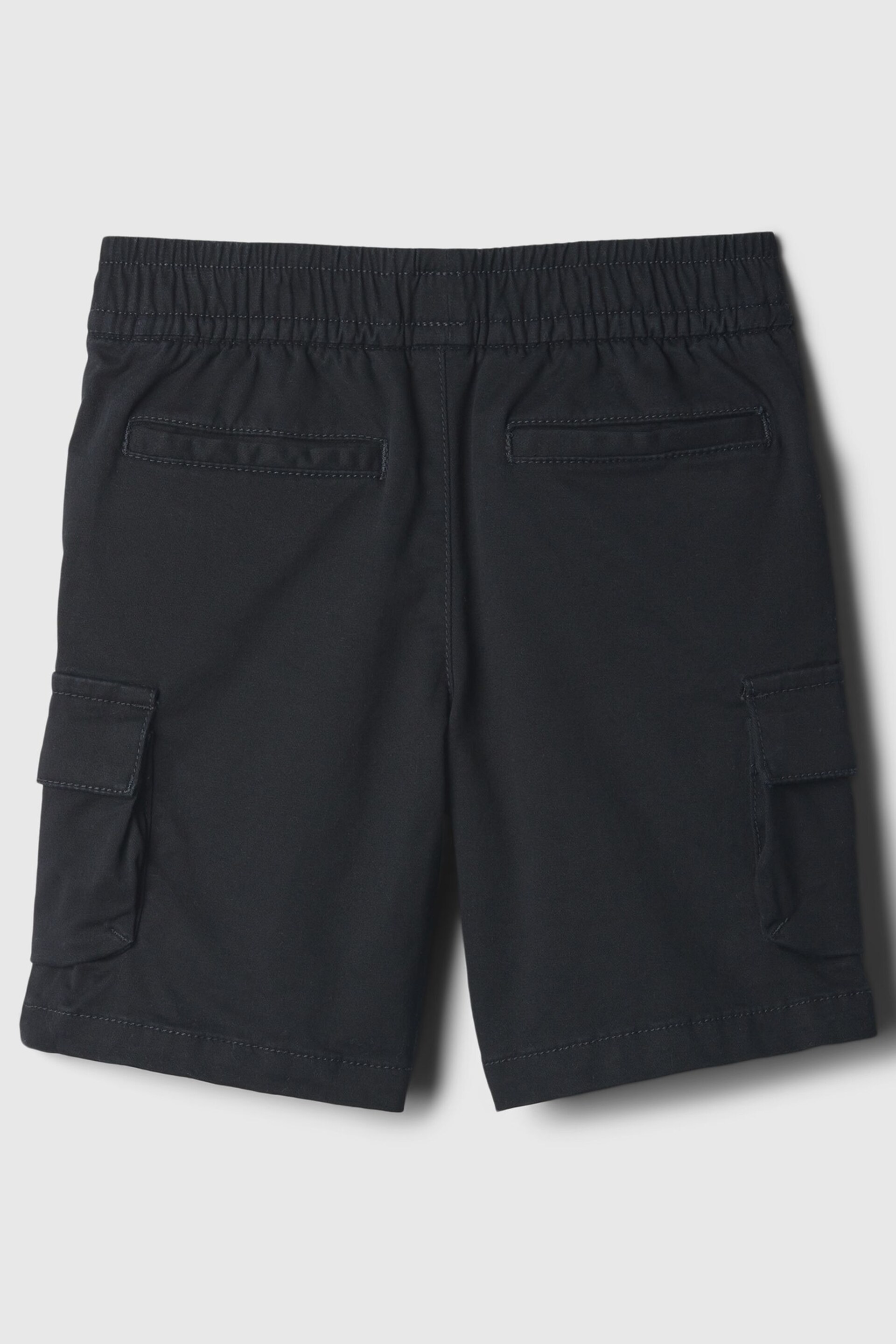 Gap Black Cotton Twill Pull On Cargo Shorts (6mths-5yrs) - Image 2 of 2