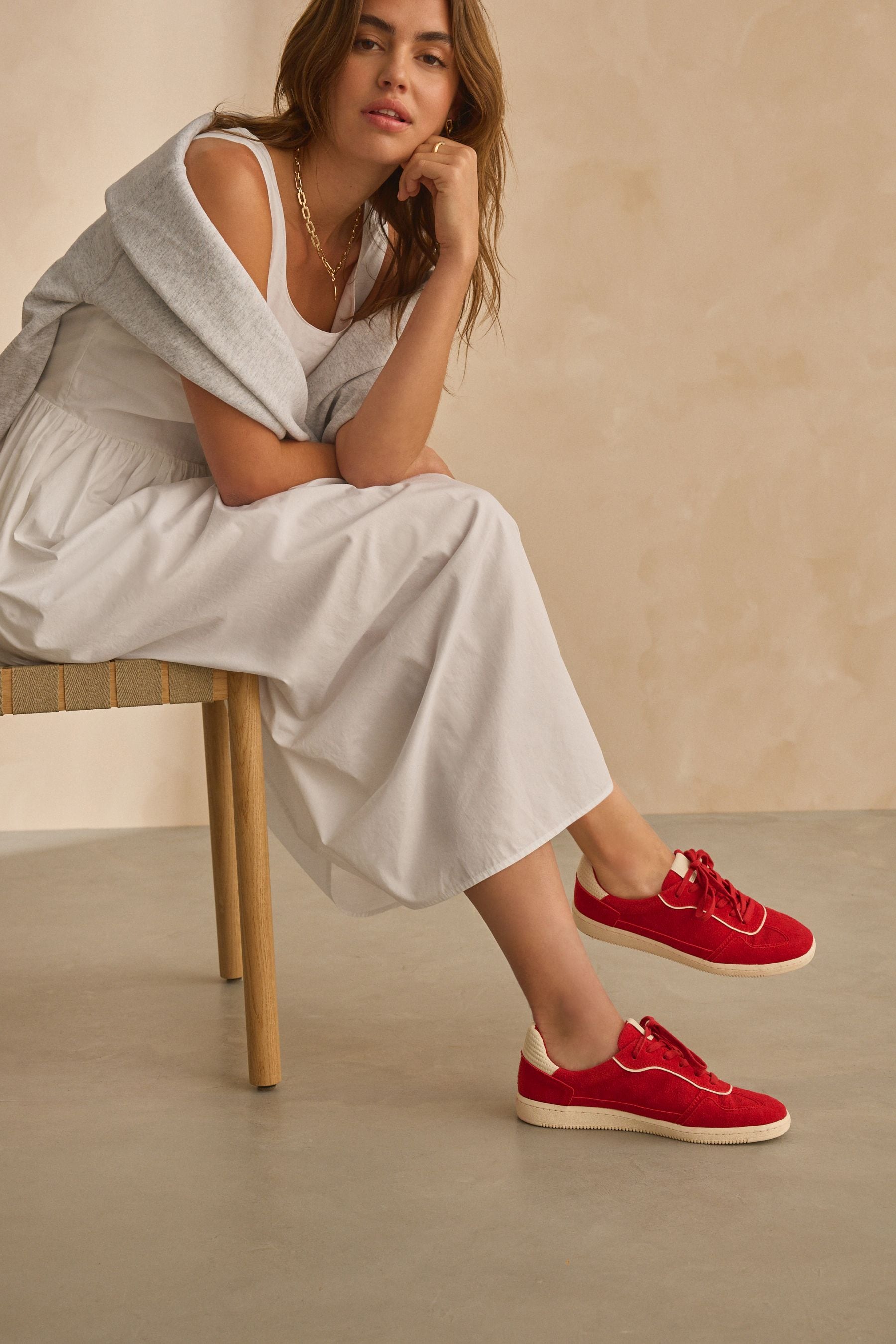 Buy Forever Comfort Slim Lace Up Trainers Next Ukraine