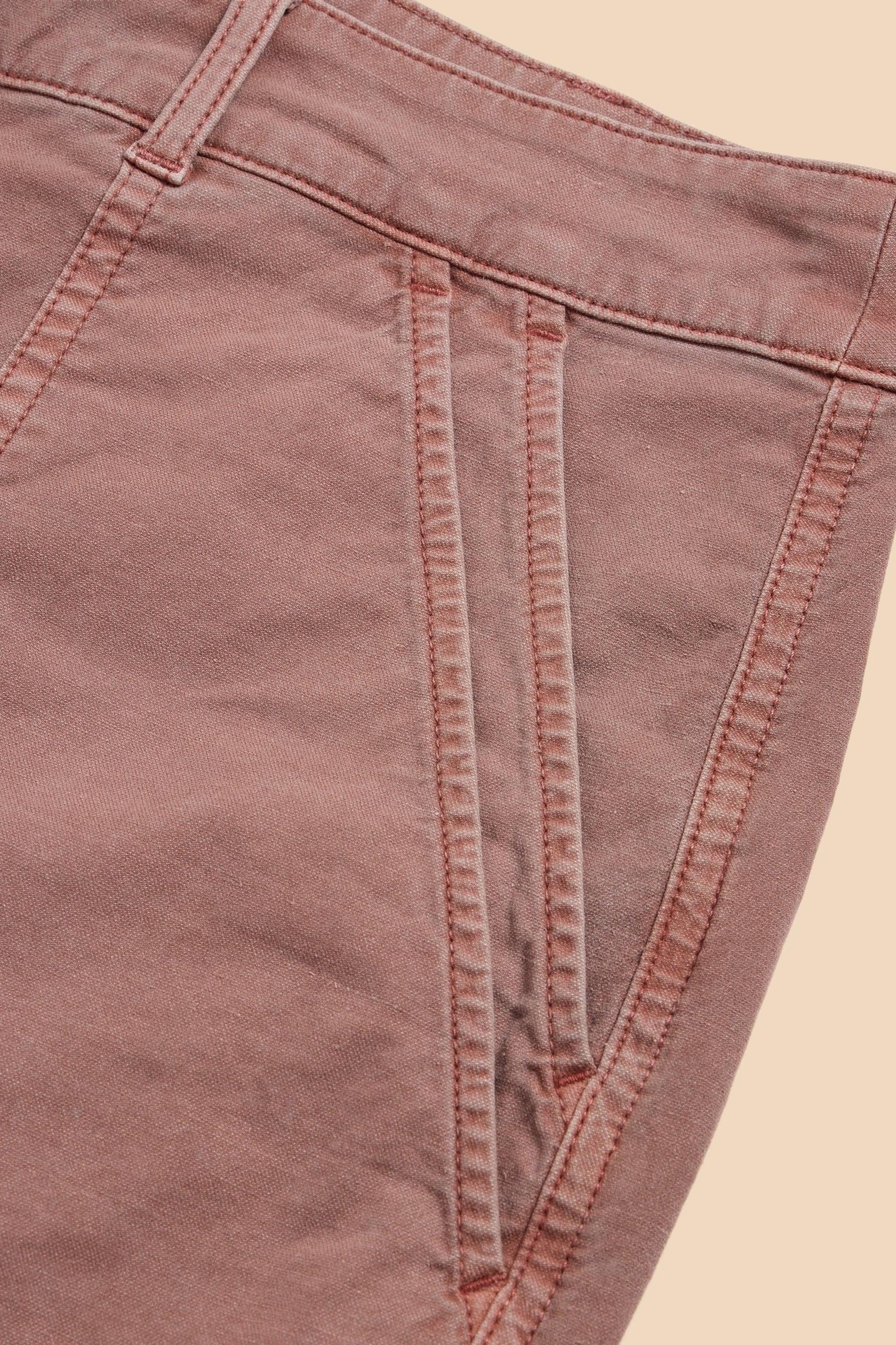 White Stuff Pink Twister Chino Trousers - Image 6 of 6