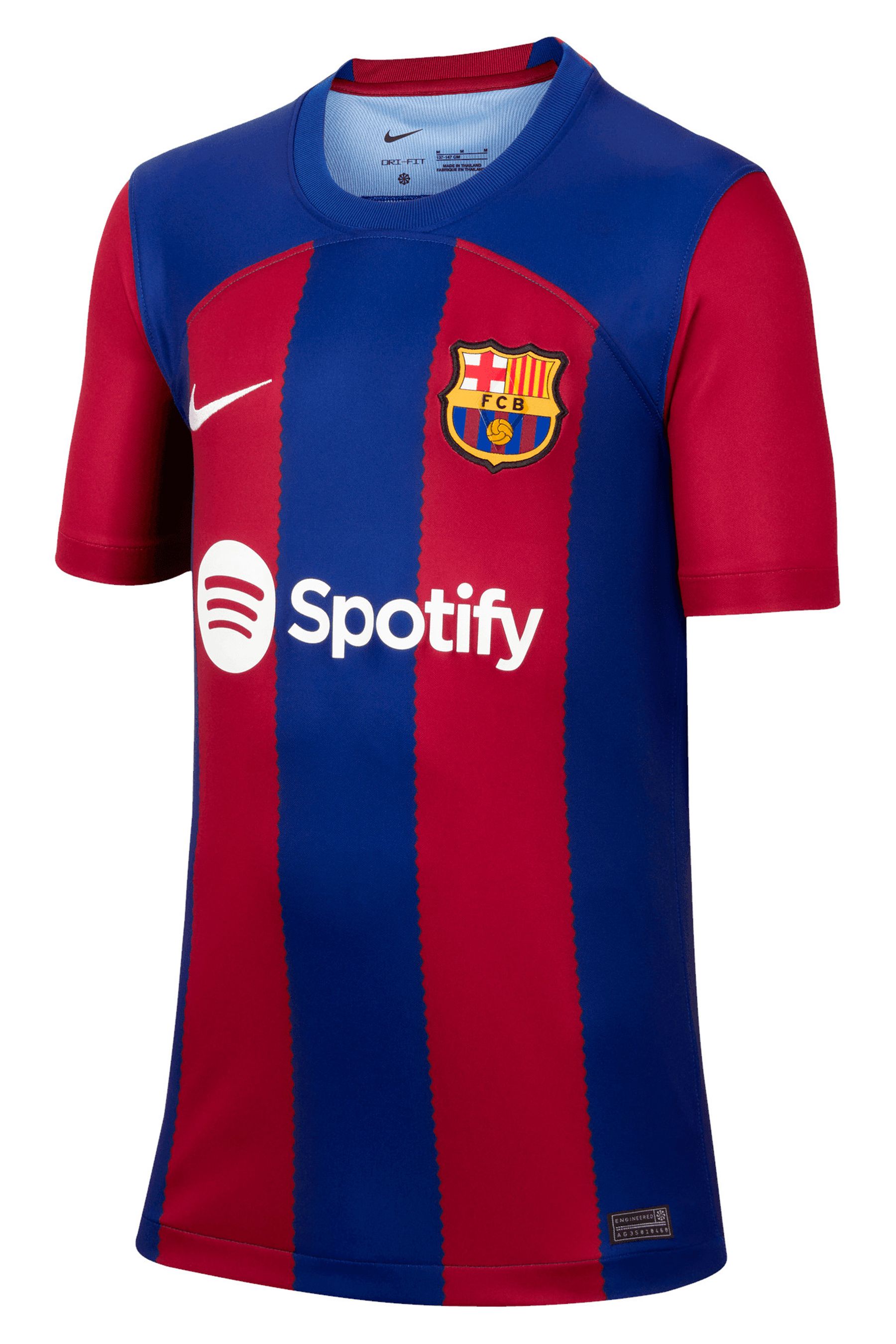Buy Nike Red Blue Jr. FC Barcelona 23 24 Stadium Home Football Shirt from Next Luxembourg