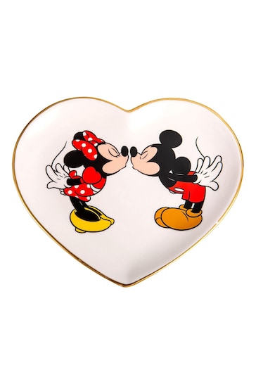 Peers Hardy Disney Minnie And Mickey Mouse Heart Shaped Trinket Tray