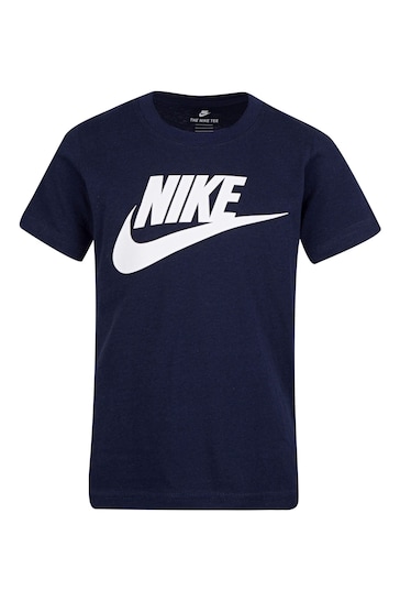 Nike Navy Futura Little Kids Logo T-Shirt