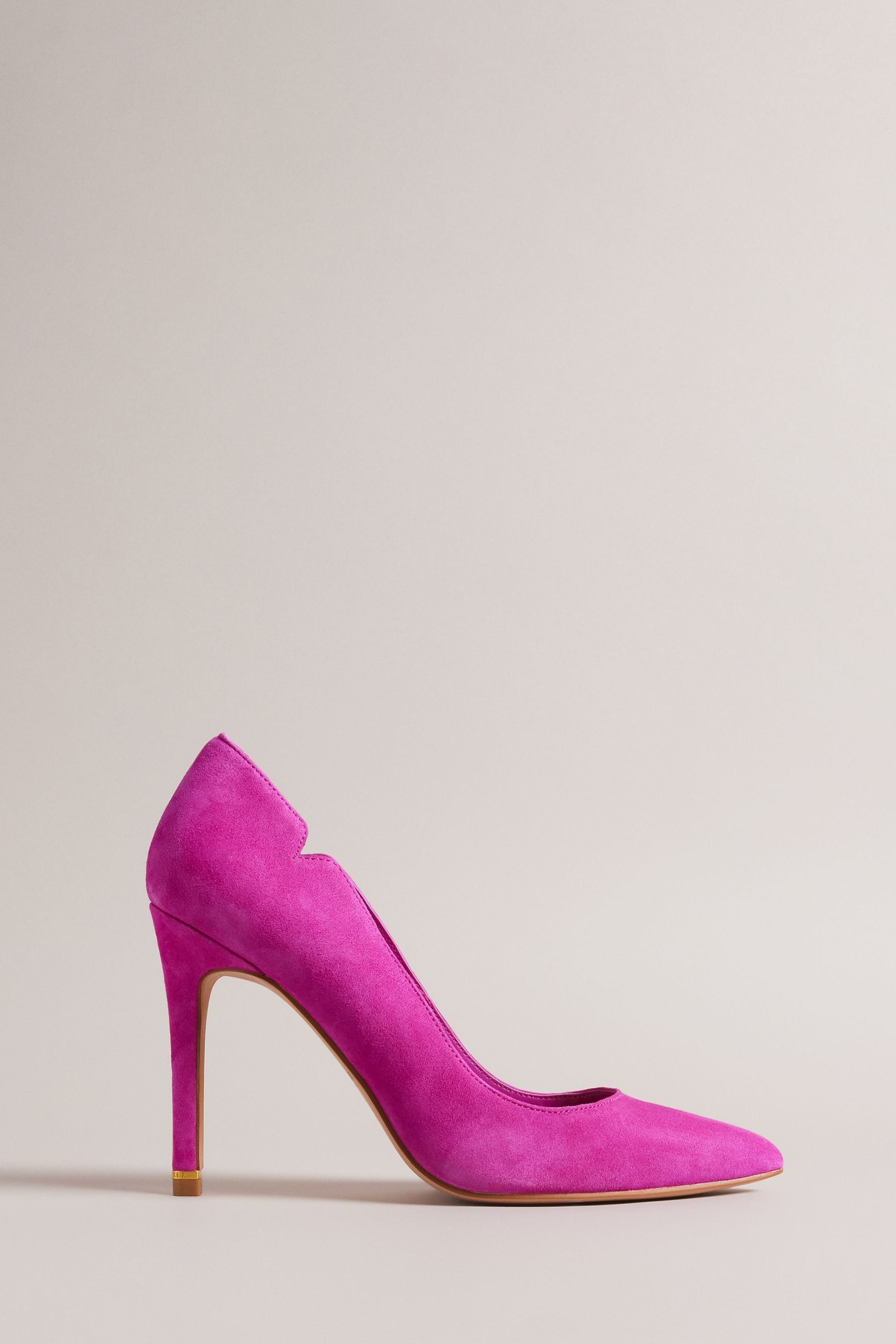 Buy Ted Baker Orlays Pink Suede 103mm Court Shoes from Next Luxembourg