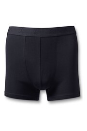 Charles Tyrwhitt Dark Blue Cotton Stretch Jersey Trunks 3 Pack - Image 2 of 3