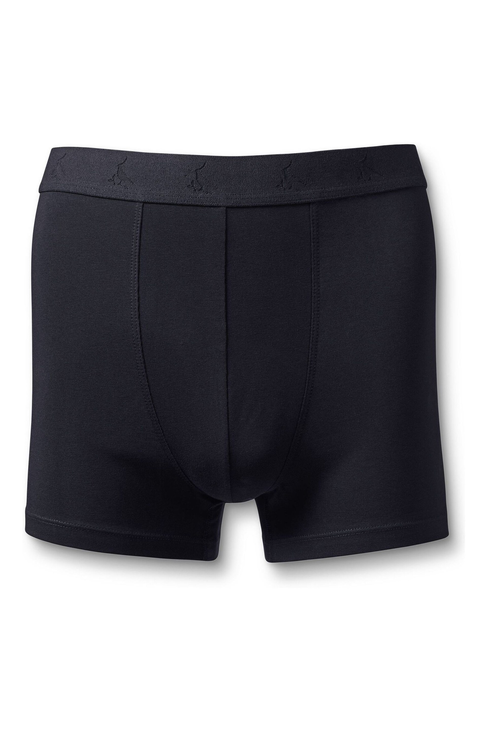 Charles Tyrwhitt Dark Blue Cotton Stretch Jersey Trunks 3 Pack - Image 2 of 3