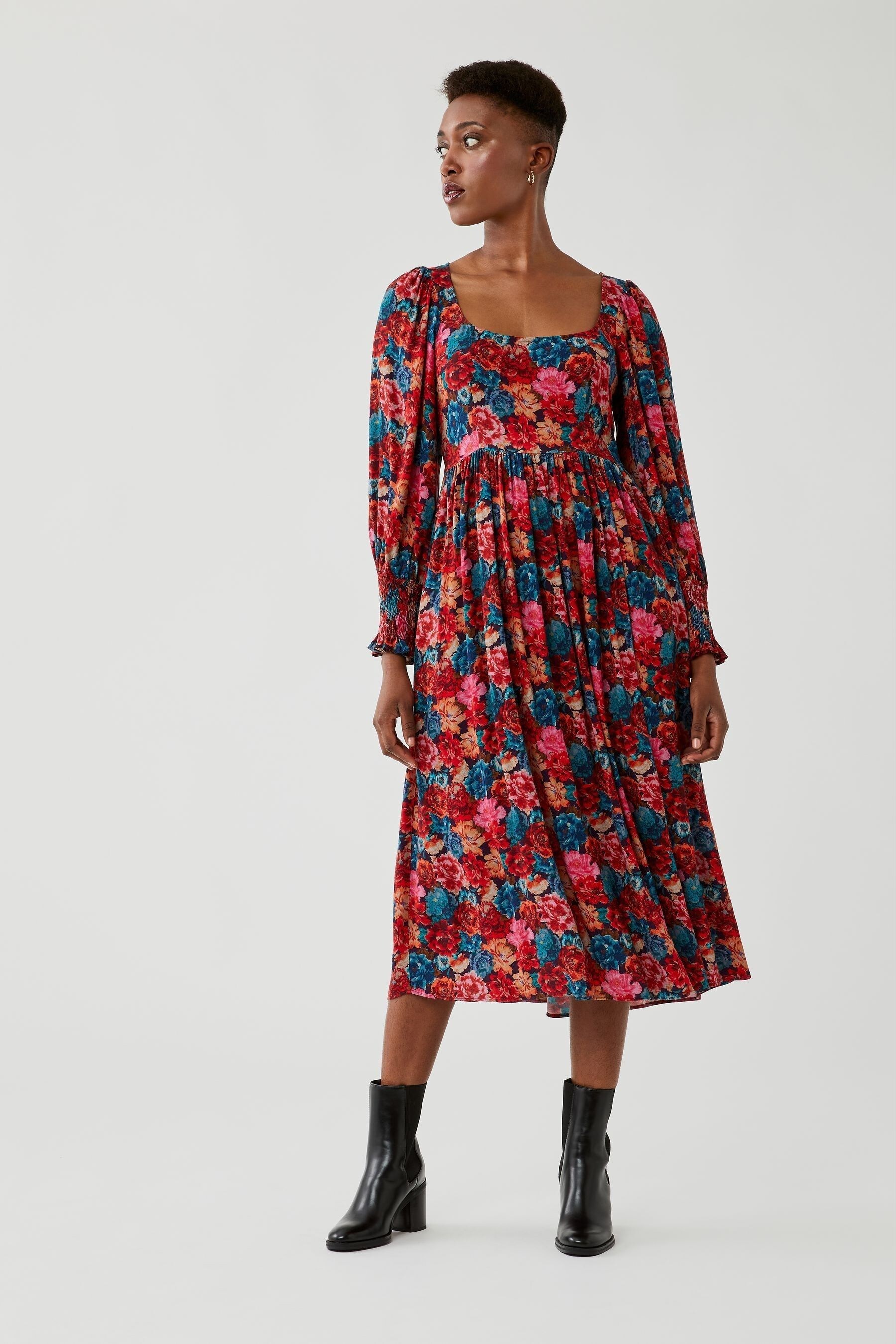 Ghost floral dress best sale