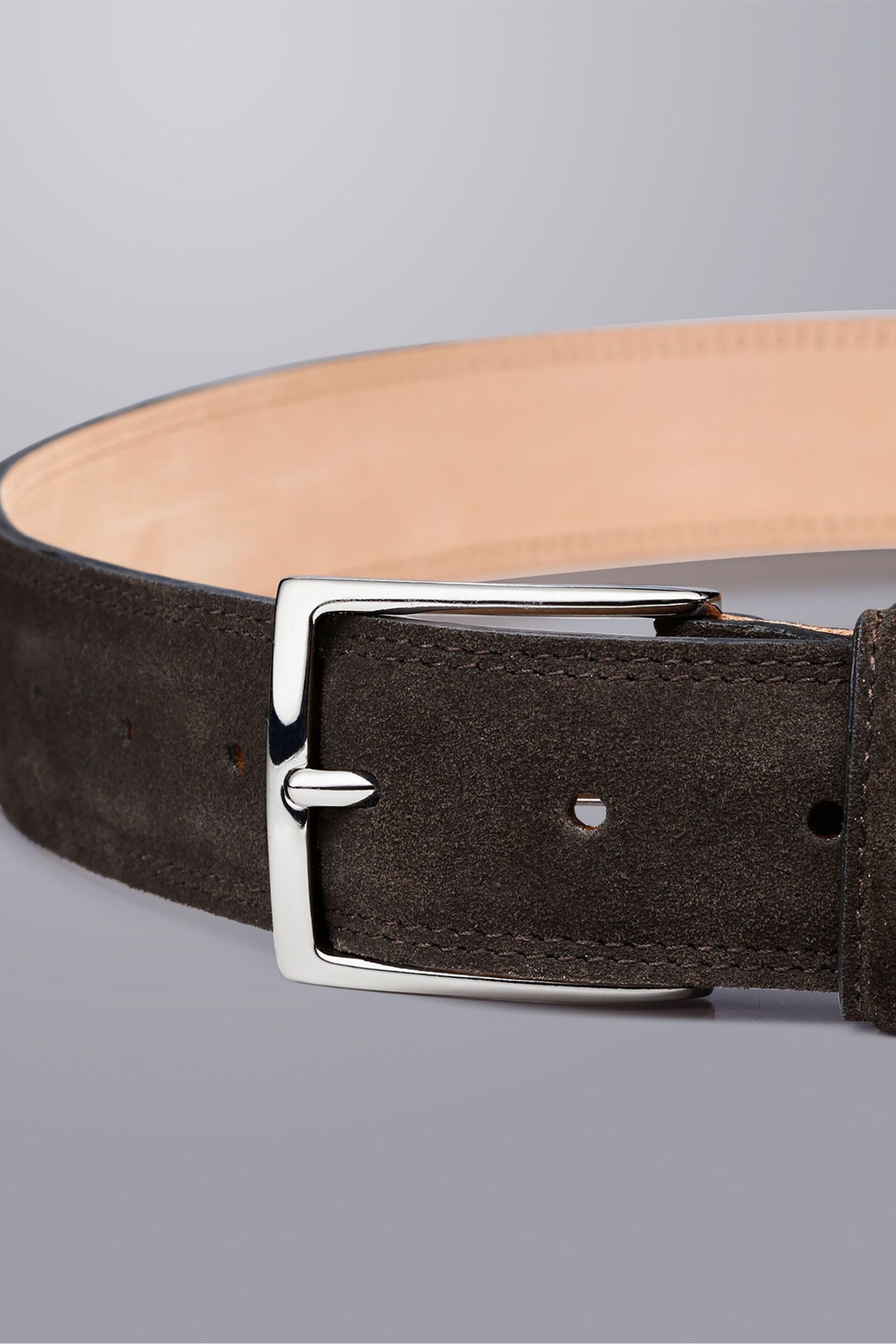 Charles Tyrwhitt Brown Suede Made In England Belt - Image 1 of 3