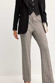 Brown Check Shapewear Bootcut Trousers - Image 2 of 6