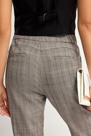Brown Check Shapewear Bootcut Trousers - Image 4 of 6