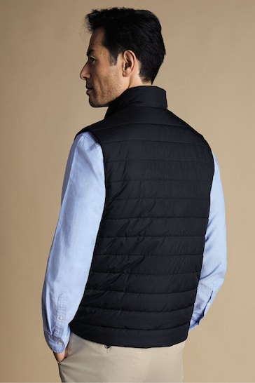 Charles Tyrwhitt Blue Weight Quilted Gilet
