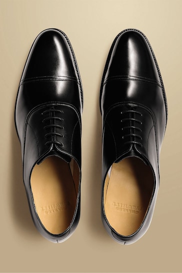 Charles Tyrwhitt Black Leather Oxford Shoes