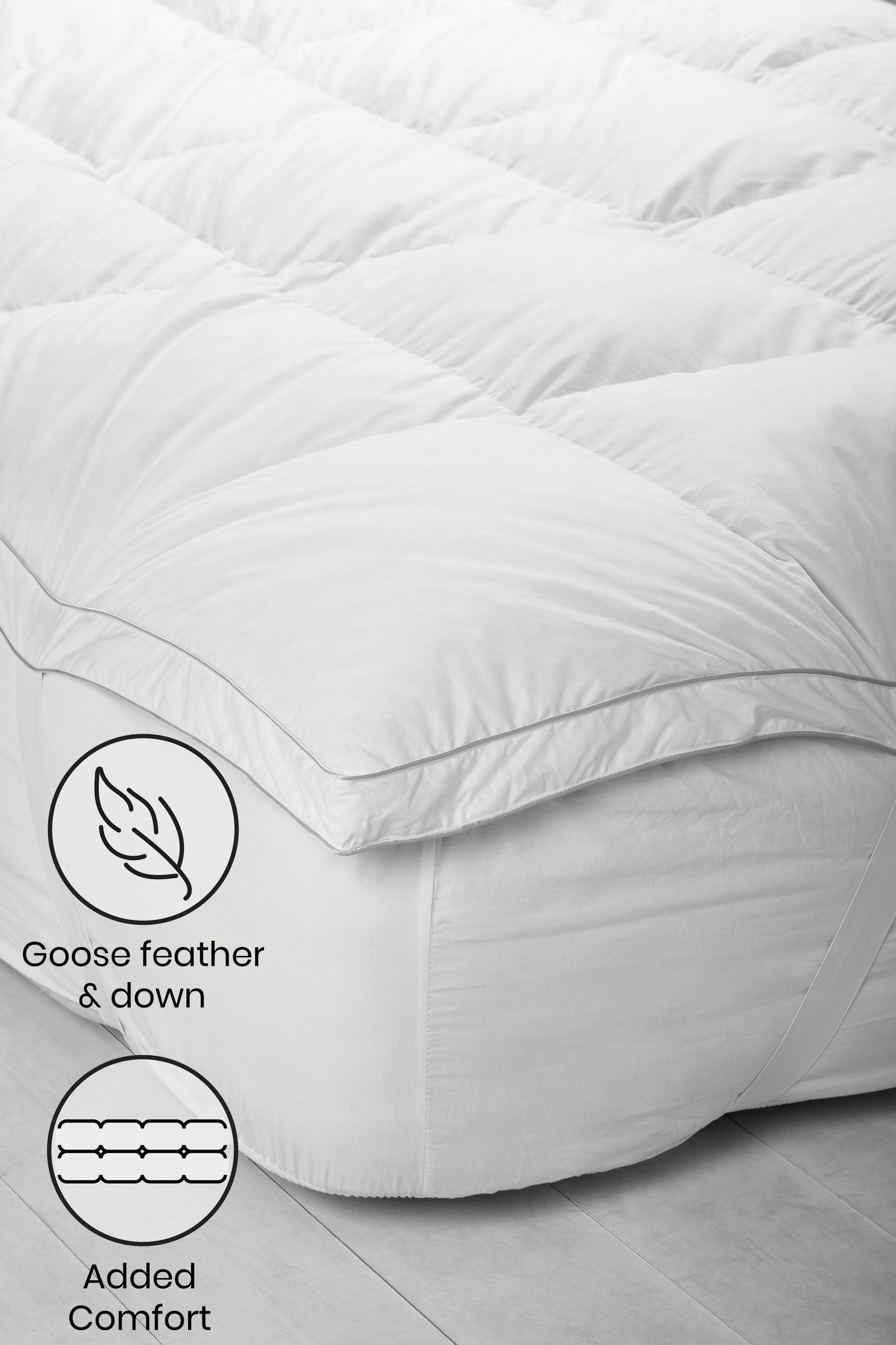 Goose down bed clearance