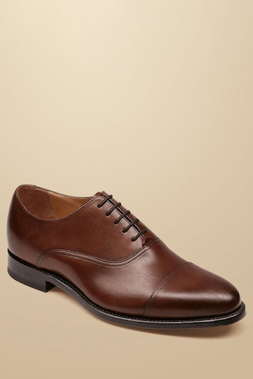 Charles Tyrwhitt Brown Leather Oxford Shoes