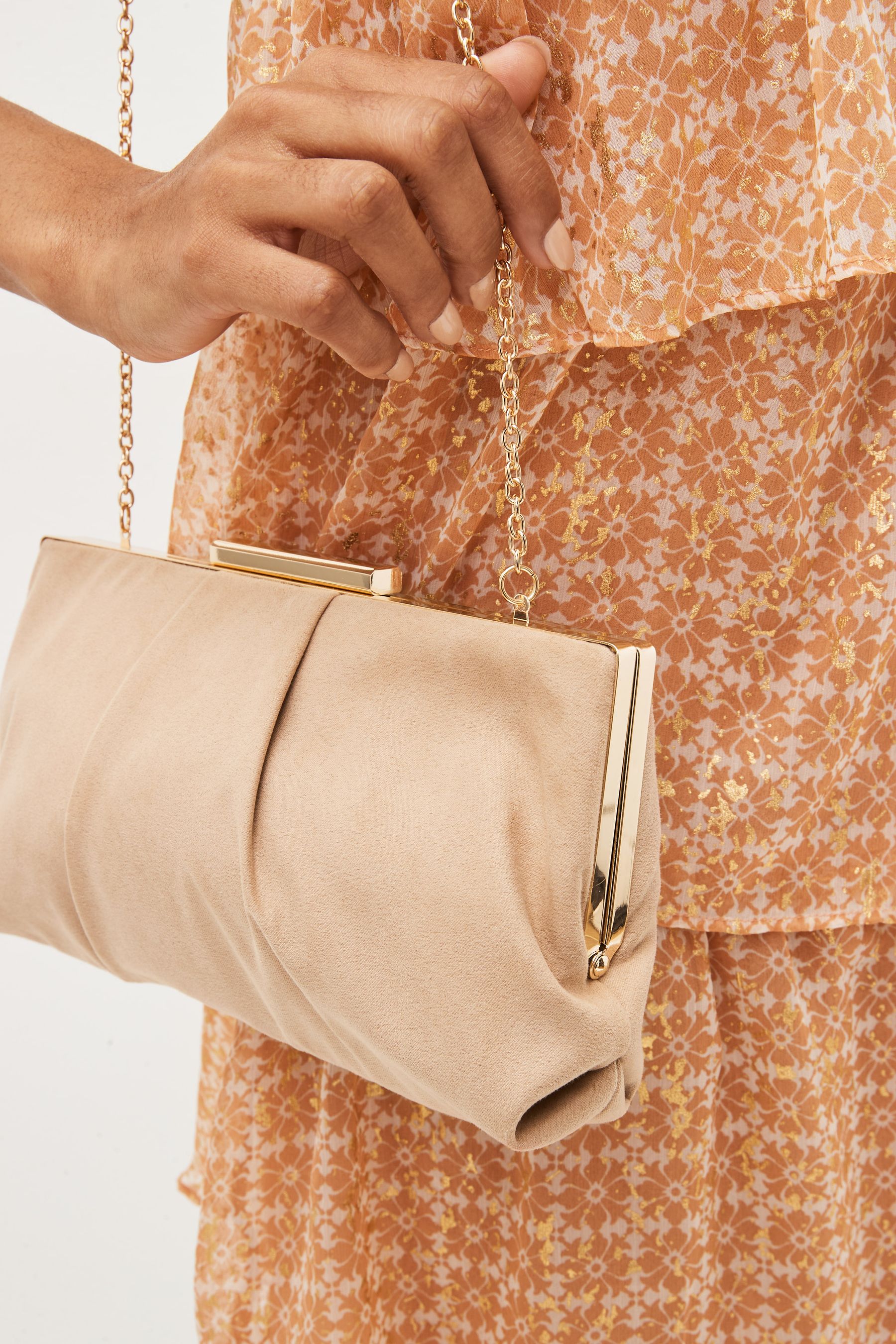 Nude clearance evening bag