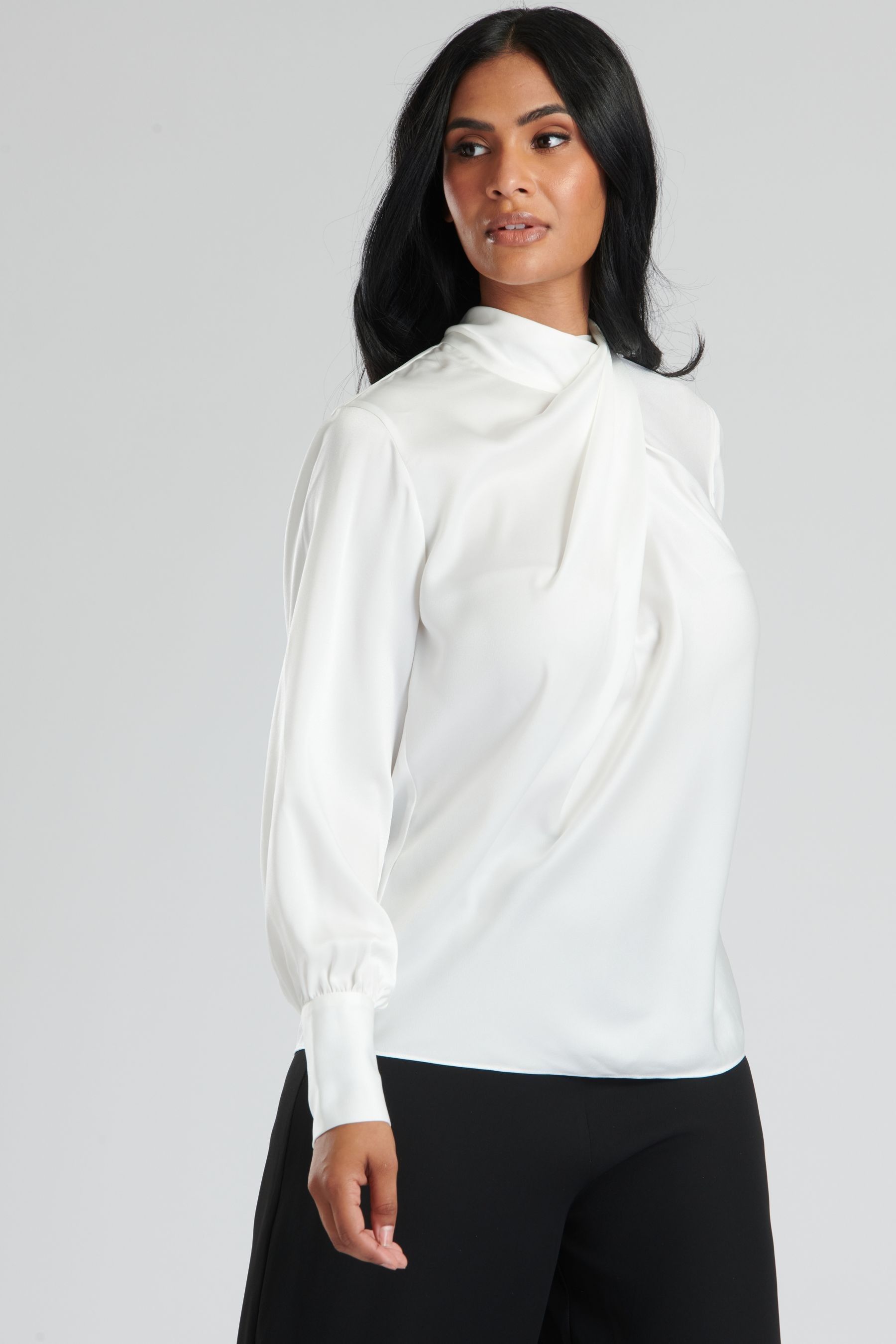 High neck discount blouse next