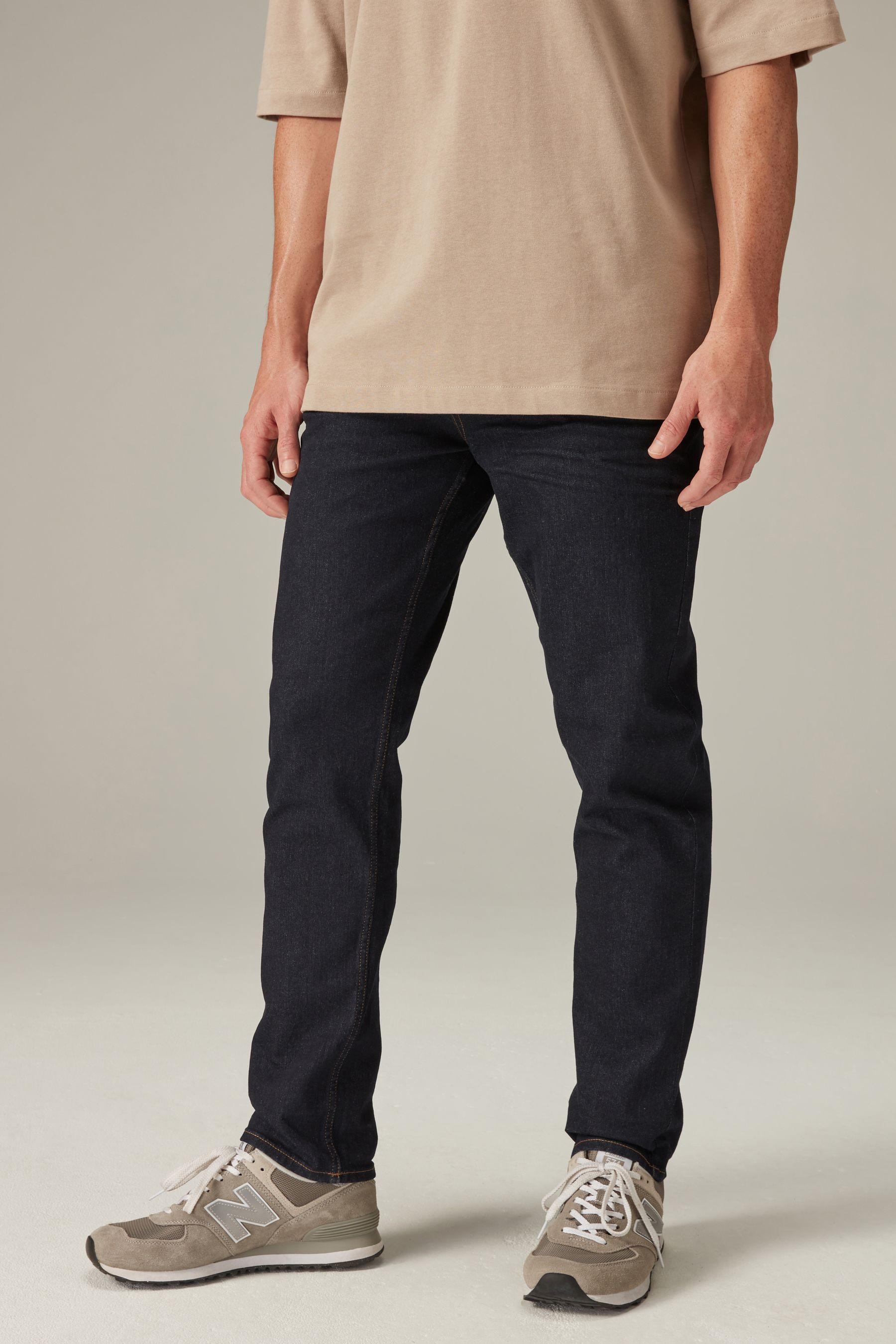Buy Dark Blue Slim Fit Essential Stretch Jeans from the Next UK online shop