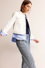 Boden White Rigid Denim Jacket - Image 1 of 6