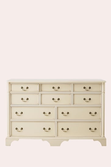 Laura Ashley Ivory Clifton 6+4 Drawer Chest