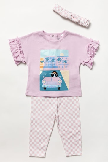 Lily & Jack Top/Leggings and Headband Outfit Set