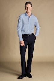 Charles Tyrwhitt Blue Stripe Slim Fit Suit Trousers - Image 1 of 4