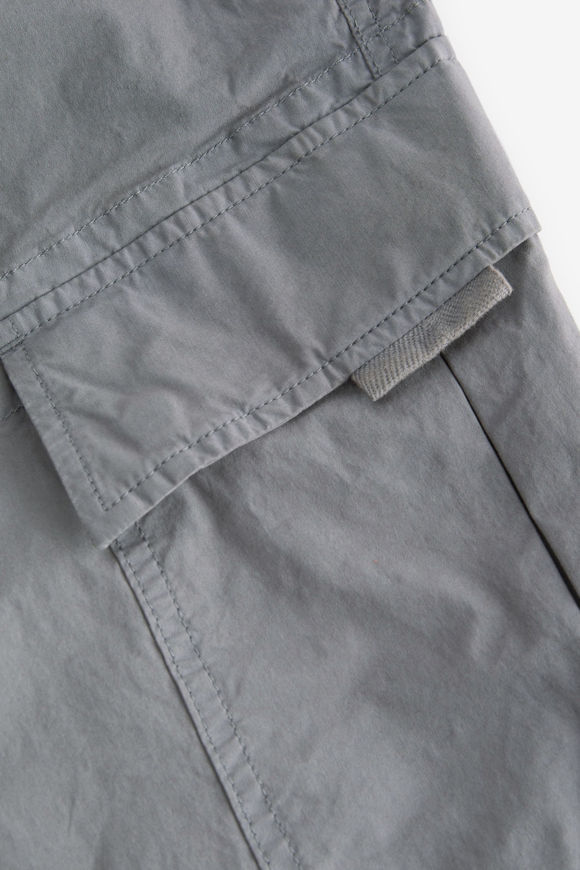 Light Blue Regular Tapered Stretch Utility Cargo Trousers - Image 11 of 14