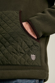 Joules Greenfield Green Full Zip Fleece Jacket - Image 4 of 7