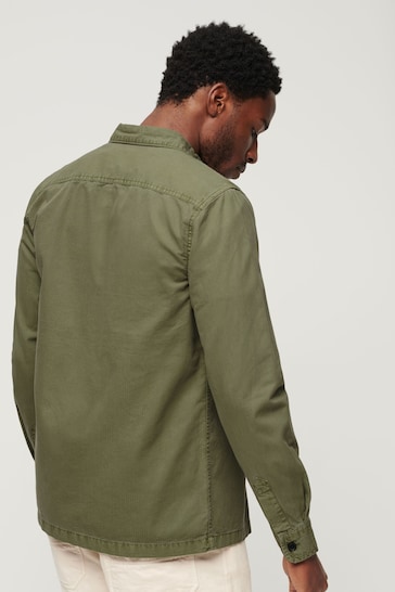 Superdry Green Military Long Sleeved Shirt