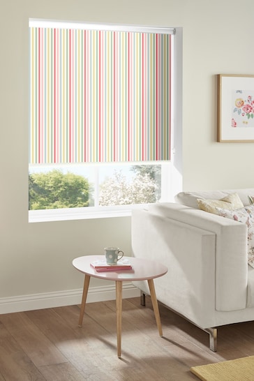 Cath Kidston Cream Mid Stripe Candy Made To Measure Roller Blind