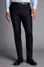 Charles Tyrwhitt Blue Slim Fit Italian Luxury Suit Trousers - Image 3 of 3