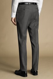 Charles Tyrwhitt Grey Slim Fit Italian Luxury Suit: Trousers - Image 3 of 4