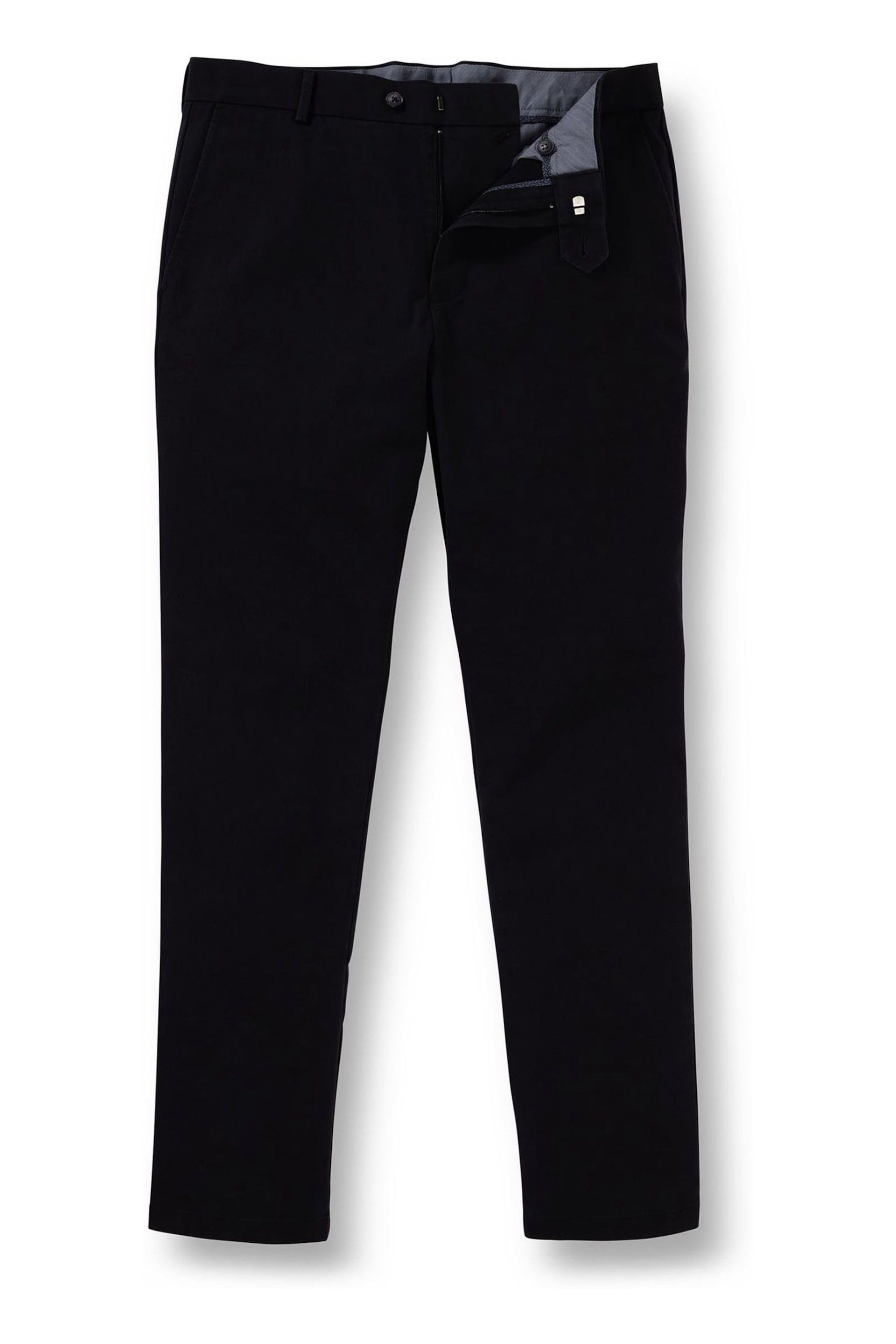 Charles Tyrwhitt Dark black Classic Fit Ultimate non-iron Chino Trousers - Image 4 of 5