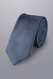 Charles Tyrwhitt Blue Silk Stain Resist Slim Tie - Image 1 of 1