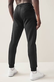 Black Athleisure Cuffed Joggers - Image 2 of 8