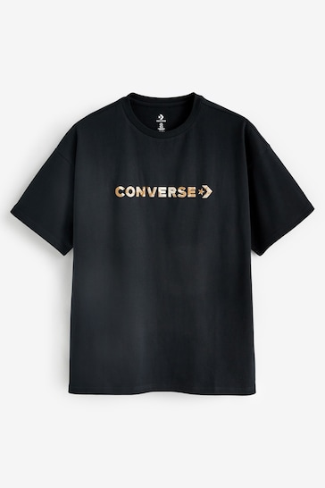 Converse Black Brush Stroke T-Shirt
