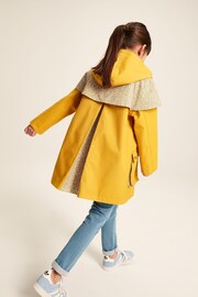 Joules Seacombe Yellow Waterproof Hooded Raincoat with Cape - Image 4 of 13