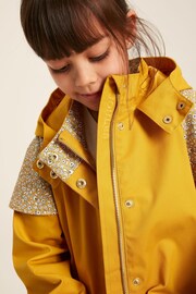 Joules Seacombe Yellow Waterproof Hooded Raincoat with Cape - Image 6 of 13