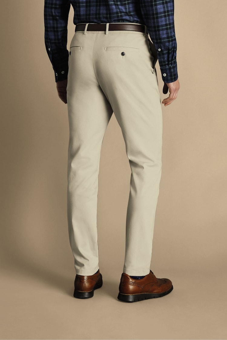 Charles Tyrwhitt Natural Classic Fit Ultimate non-iron Chino Trousers - Image 2 of 5