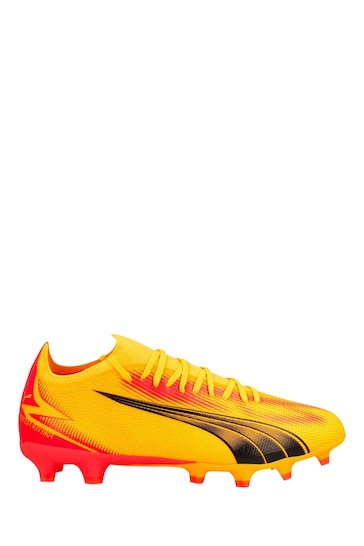 Puma Orange Ultra Match Football Boots
