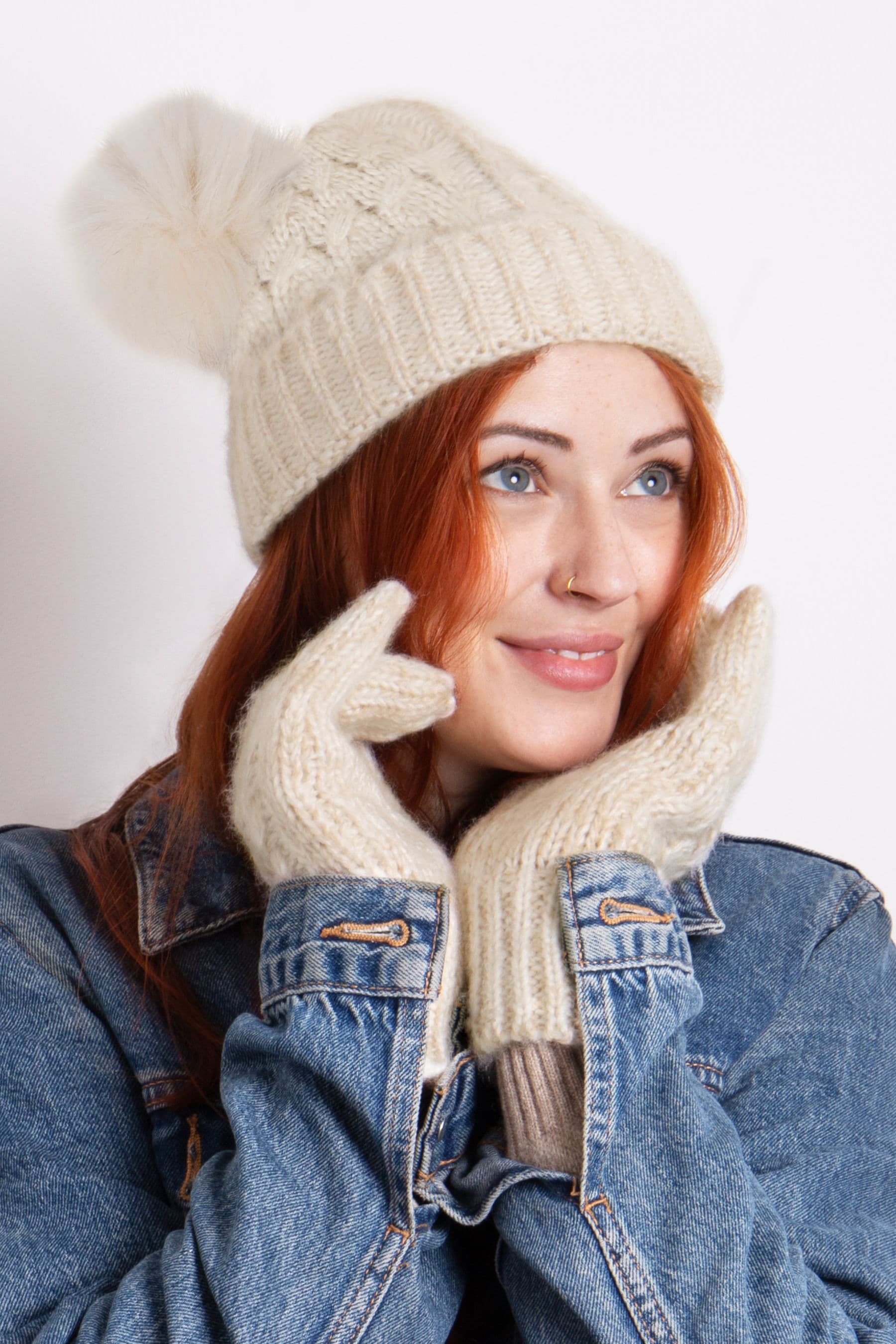 Cream shop ladies hat