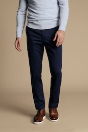 Charles Tyrwhitt Blue Classic Fit Ultimate non-iron Chino Trousers - Image 1 of 4