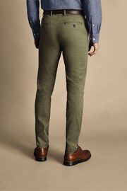 Charles Tyrwhitt Green Classic Fit Ultimate non-iron Chino Trousers - Image 2 of 5