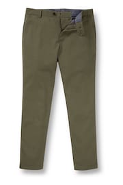 Charles Tyrwhitt Green Classic Fit Ultimate non-iron Chino Trousers - Image 4 of 5
