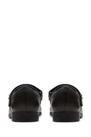 Clarks Black Dark Patent Lock Magic Kids Shoes - Image 4 of 7