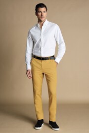 Charles Tyrwhitt Yellow Classic Fit Ultimate non-iron Chino Trousers - Image 3 of 4