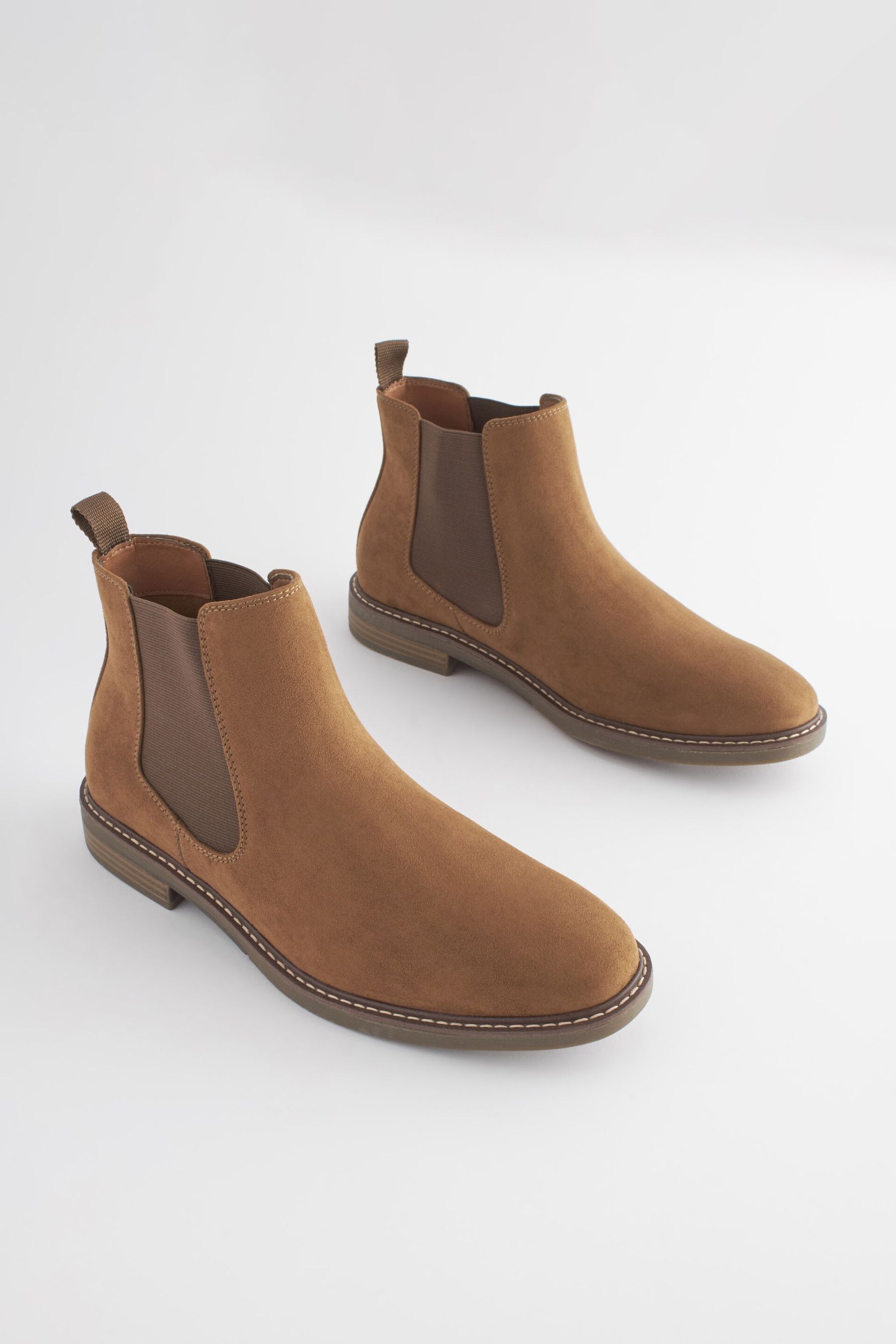 Tan Brown Chelsea Boots - Image 1 of 7